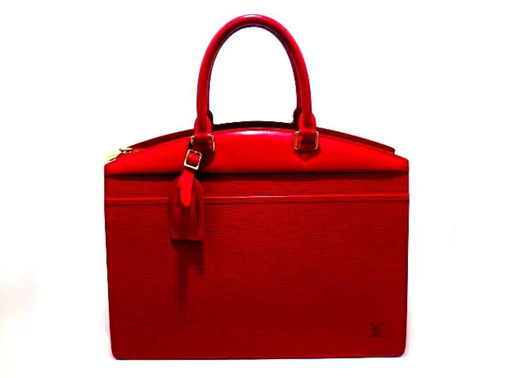 LOUIS VUITTON Bag Handbag Riviera Epi Rouge Red